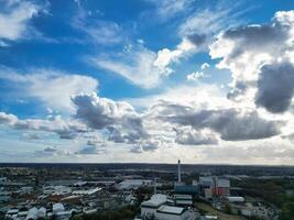 Alto ângulo Visão do residencial distrito às Birmingham cidade do Inglaterra Unidos reino, marcha 30, 2024 foto