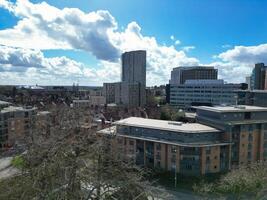 aéreo Visão do edifícios às cidade Centro e centro da cidade do coventaria cidade do Inglaterra Unidos reino. marcha 30, 2024 foto