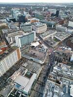 cidade Centro edifícios do Birmingham central cidade do Inglaterra Unidos reino durante pôr do sol. marcha 30, 2024 foto