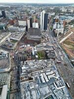 cidade Centro edifícios do Birmingham central cidade do Inglaterra Unidos reino durante pôr do sol. marcha 30, 2024 foto