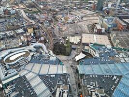 cidade Centro edifícios do Birmingham central cidade do Inglaterra Unidos reino durante pôr do sol. marcha 30, 2024 foto