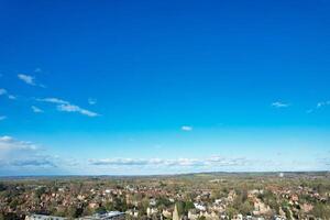 a maioria lindo Visão do céu e nuvens sobre Oxford cidade do Inglaterra Unidos reino foto