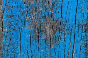 vintage do velho de madeira com azul cor fundo. foto