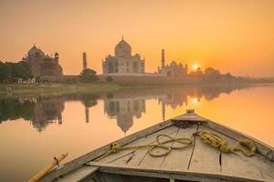 taj mahal em agra índia foto