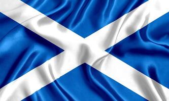 bandeira do Escócia seda fechar-se foto