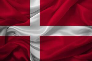 Dinamarca nacional bandeira acenando foto