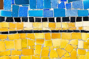 fechar-se Visão do lindo colorida decorativo mosaico azulejos. abstrato fundo. foto