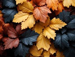 ai gerado colorida folhas textura generativo ai foto