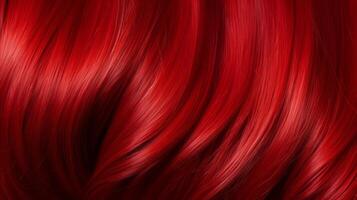 ai gerado ultra brilhante ruiva cabelo amostra generativo ai foto