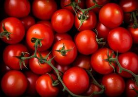 ai gerado vermelho tomates textura generativo ai foto