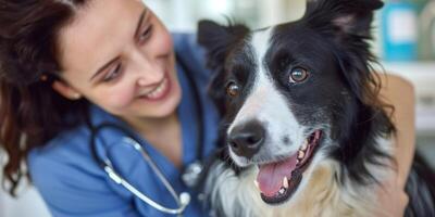 ai gerado cachorro às a Veterinários compromisso generativo ai foto