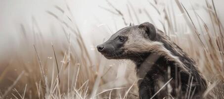 querida texugo dentro a floresta animais selvagens foto