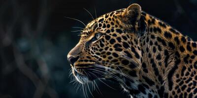 leopardo em borrado fundo animais selvagens foto