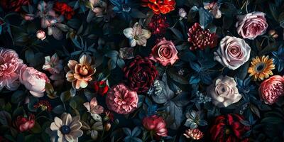 abstrato botânico florais fundo padronizar foto
