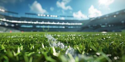 território em a americano futebol campo foto