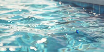 água dentro a piscina fechar-se foto