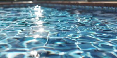 água dentro a piscina fechar-se foto