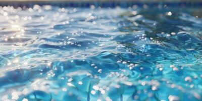 água dentro a piscina fechar-se foto