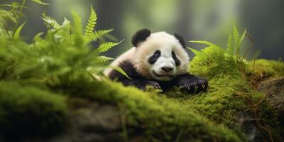 panda dentro a selvagem foto