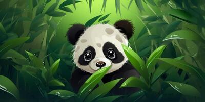 panda dentro a selvagem foto