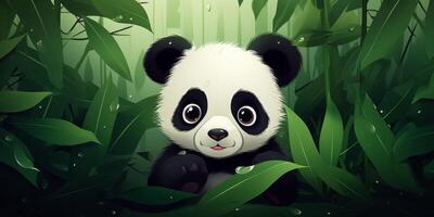 panda dentro a selvagem foto