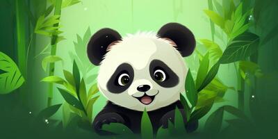 panda dentro a selvagem foto