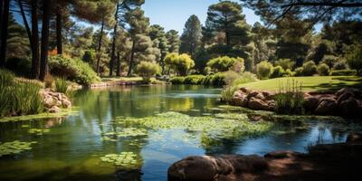 fonte no parque da cidade foto