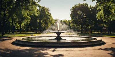 fonte no parque da cidade foto