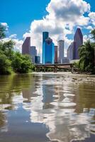 inundar dentro a cidade foto