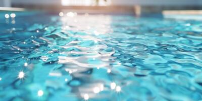 água dentro a piscina fechar-se foto