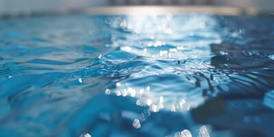 água dentro a piscina fechar-se foto