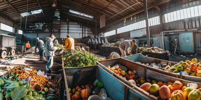 desperdício Ordenação e reciclando foto