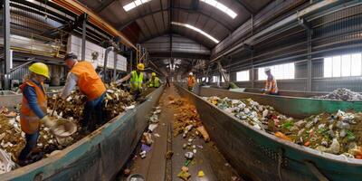 desperdício Ordenação e reciclando foto