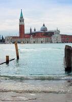 Visão do catedral do san giorgio Maggiore foto