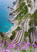 capri, através da krupp, Itália. foto