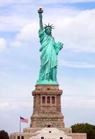 a estátua da liberdade em new york city foto