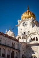 Visão do detalhes do arquitetura dentro dourado têmpora - Harmandir sahib dentro amritsar, punjab, Índia, famoso indiano sikh marco, dourado têmpora, a a Principal santuário do sikhs dentro amritsar, Índia foto