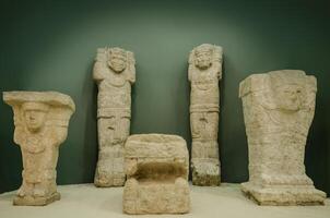 antigo Maya escultura do quintana roo Estado foto