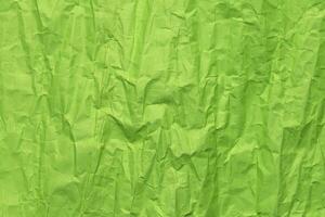 verde amassado papel textura, grunge fundo foto