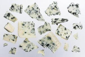 azul queijo coleção foto