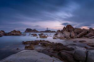 ke ga de praia às mui bem, phan isso, binh Thuan, Vietnã. ke ga capa ou farol é a a maioria favorito destino para visitantes para la Gi, binh thuan província. foto