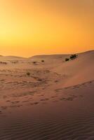 aéreo Visão do nam cuong areia dunas, ninh thuan província, Vietnã. isto é 1 do a a maioria lindo lugares dentro Vietnã foto