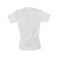 camiseta costas Visão em branco fundo foto