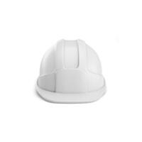 construção capacete em branco fundo foto