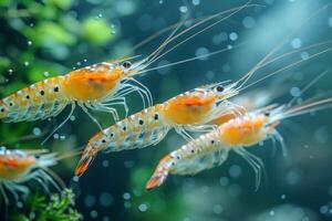 a sereno reino do embaixo da agua fauna a artístico levar em camarão habitat foto