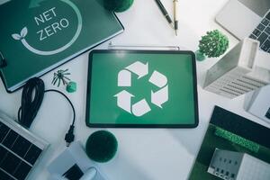 carbono Deslocamento preço relatório co2 emissão. futuro crescimento internet zero desperdício dentro esg ético sme escritório proteger clima mudança global aquecimento social problemas projeto. grupo do Ásia pessoas eco amigáveis sdgs plano foto