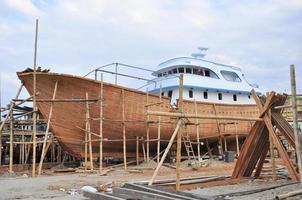 construção de barcos, equador foto