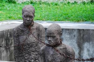 monment to the slaves, zanzibar foto