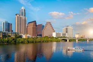 cidade de austin city skyline da cidade do texas eua foto