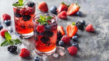 óculos com fruta em mesa foto